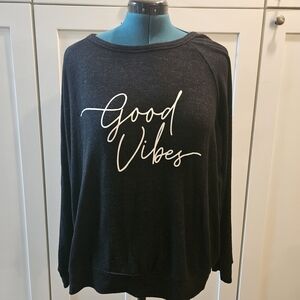 Heather Black Sweatshirt XXL
